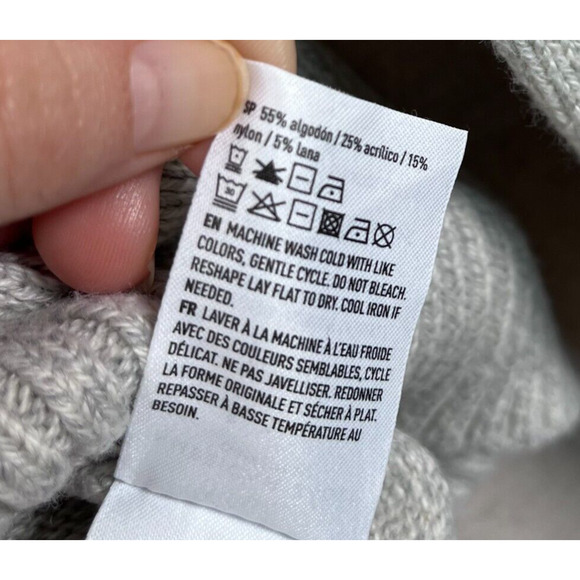 Vintage 90s American Eagle Mens Sweater Small Ribbed Knit Striped Wool Blend Y2K - Picture 6 of 10